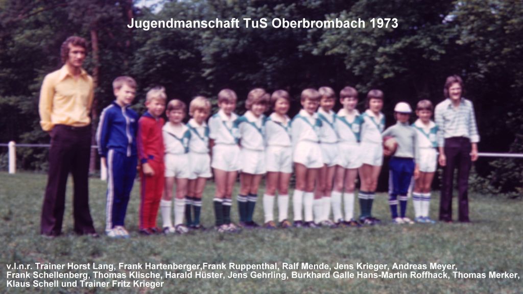 C-Jugend etwa 1973